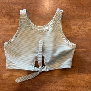 Striped Kids Tank Top - Cream
